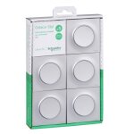 Lot de 5 va et vient (avec plaque) - odace - aluminium - schneider Lot de 5 va et vient (avec plaque) - odace - aluminium - schneider