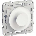 Interrupteur variateur charge spéciales - schneider - odace blanc - 9 à 100w - pour lampes fluocompactes ... Interrupteur variateur charge spéciales - schneider - odace blanc - 9 à 100w - pour lampes fluocompactes ...