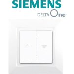 Interrupteur volet roulant blanc siemens delta one