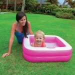 Intex piscine gonflable enfant / b�b� pataugeoire carree 85 x 85 x 23 cm (couleur al�atoire)