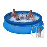 Intex - piscine gonflable ronde easy set - diam. 366 m x haut. 076 m - bleu