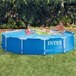 Piscine - intex - metal frame 28210np - 366 x 76 cm - acier - 6 503 litres