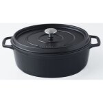 Invicta cocotte ovale - � 31 cm - noir - tous feux dont induction