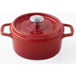 Invicta cocotte ronde - � 18 cm - rubis - tous feux dont induction