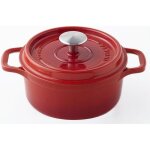 Invicta cocotte ronde - � 28 cm - rubis - tous feux dont induction