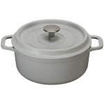 Invicta cocotte ronde en fonte �maill�e 28cm gris - puv402282