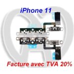 Pour iphone 11 nappe des touches volume son + / - avec support bouton vibreur - tactilest