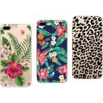 Compatible avec iphone 7 plus iphone 8 plus - lot de 3 coques imprimes gel souple incassable rsistant ...