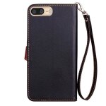 Iphone 8 plus coque portefeuille wallet housse pu cuir flip magntique etui motif strass diamant pour ...
