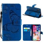 Iphone x coque etui  rabat en pu cuir magntique antichoc flip housse portefeuille papillon iphone x ...