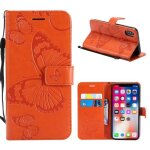 Iphone x coque etui  rabat en pu cuir magntique antichoc flip housse portefeuille papillon iphone x ...
