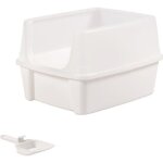 Iris ohyama bac  liti?re pour chat pas de dversement de liti?re pour chat - cat litter box - clh ...