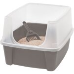 Iris ohyama - bac  litire - pelle incluse - hauteur de lentre: 15 cm - pour chat - cat litter box ...