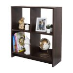 Iris ohyama meuble 4 �tag�re de rangement biblioth�que modulable wos - 4 marron l26. 5 x p68. 9 x h75. ...