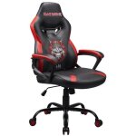 Sige gamer junior - iron maiden - ergonomique - similicuir - rglable en hauteur - noir