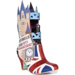 Irregular choice great day out bottes big ben exclusives london pour femmes en noir rouge (noir rouge ...