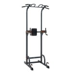 Barre de traction ajustable - ise - power tower - multifonctionnelle - 130kg - noir