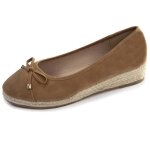 Isotoner ballerines  talon de 4 cm trs confortables camel femme