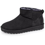 Isotoner bottines chaudes lgres confortables et modernes effet nubuck noir femme