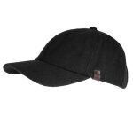 Isotoner casquette chaude double en tissu noir homme