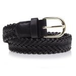 Isotoner ceinture tressée noir femme Isotoner ceinture tressée noir femme