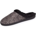 Isotoner chaussons animal lopard femme