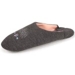 Isotoner chaussons gris chin fonc femme