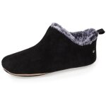 Isotoner chaussons ultra confortables noir femme
