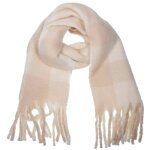 Isotoner echarpe type plaid ultra douce chaude tr�s confortable cr�me / beige femme