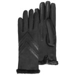 Isotoner gants tactiles en tissu recycl� doubl�s chaud taille unique noir femme