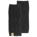 Isotoner mitaines effet tress� noir femme