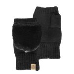 Isotoner mitaines ultra doux - non doubl�es noir femme