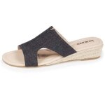 Isotoner mules claquettes confort compense noir femme