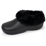 Mules sabot - isotoner - noir - confortable - chaussettes amovibles - antidrapantes