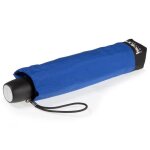 Isotoner parapluie anti - uv petit prix solide et ultra d�perlant bleu femme
