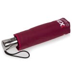 Isotoner parapluie x - tra solide ultra d�perlant ouverture / fermeture automatique bordeaux liser� fonc� ...