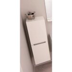 Italo colonne de salle de bain en bois l 30 cm - blanc laqu