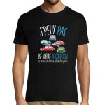 T - shirt humoristique - jpeux pas - homme - noir - manches courtes - col arrondi T - shirt humoristique - jpeux pas - homme - noir - manches courtes - col arrondi