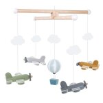 Jabadabado mobile en bois avions & montgolfi�re - multicolore - tu