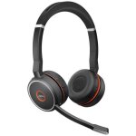 Micro - casque jabra evolve 75 - sans fil bluetooth - anti - bruit - sur - oreille - hd audio