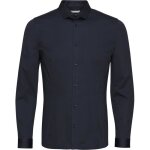 Chemise  manches longues - jack & jones - jjprparma - bleu marine - regular - col chemise