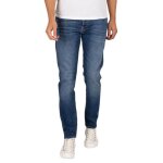 Jean slim glenn fox 204 - jack & jones - homme - coupe ajuste - taille basse - bleu