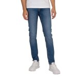Jean slim homme - jack & jones - glenn original 031 - bleu denim - coupe ajuste - 5 poches