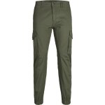 Pantalon cargo - jack & jones - nuit des olives - vert - homme