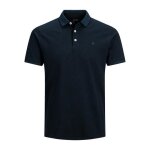 Jack & jones polo slim homme bleu en coton piqu� - col polo 100% coton