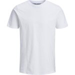 T - shirt homme - jack & jones - manches courtes - coton bio - blanc - coupe regular