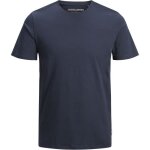 T - shirt homme jack & jones manches courtes coton bio bleu marine - coupe regular - col arrondi