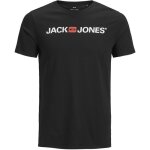 T - shirt - jack & jones - noir - manches courtes - 100% coton - coupe regular