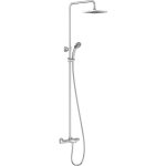 Jacob delafon - colonne bain - douche thermostatique - july - chrome - carr�e 20x20 cm - 4 jets - e78192 ...