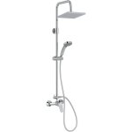 Jacob delafon - colonne de douche m�canique colette - pomme de t�te carr�e 20 cm - 4 jets - e29868 - ...